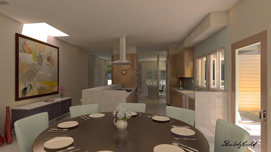 Napa Model Dining Area Toward Kitchen