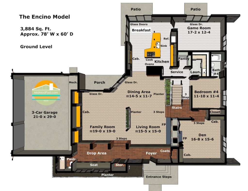 Brady Bunch Layout First Floor